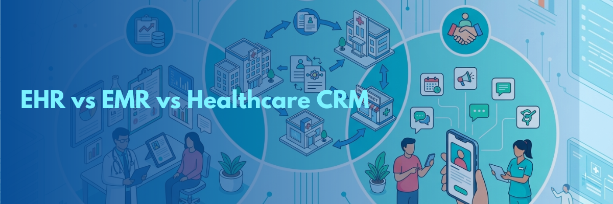EHR vs EMR vs Healthcare CRM