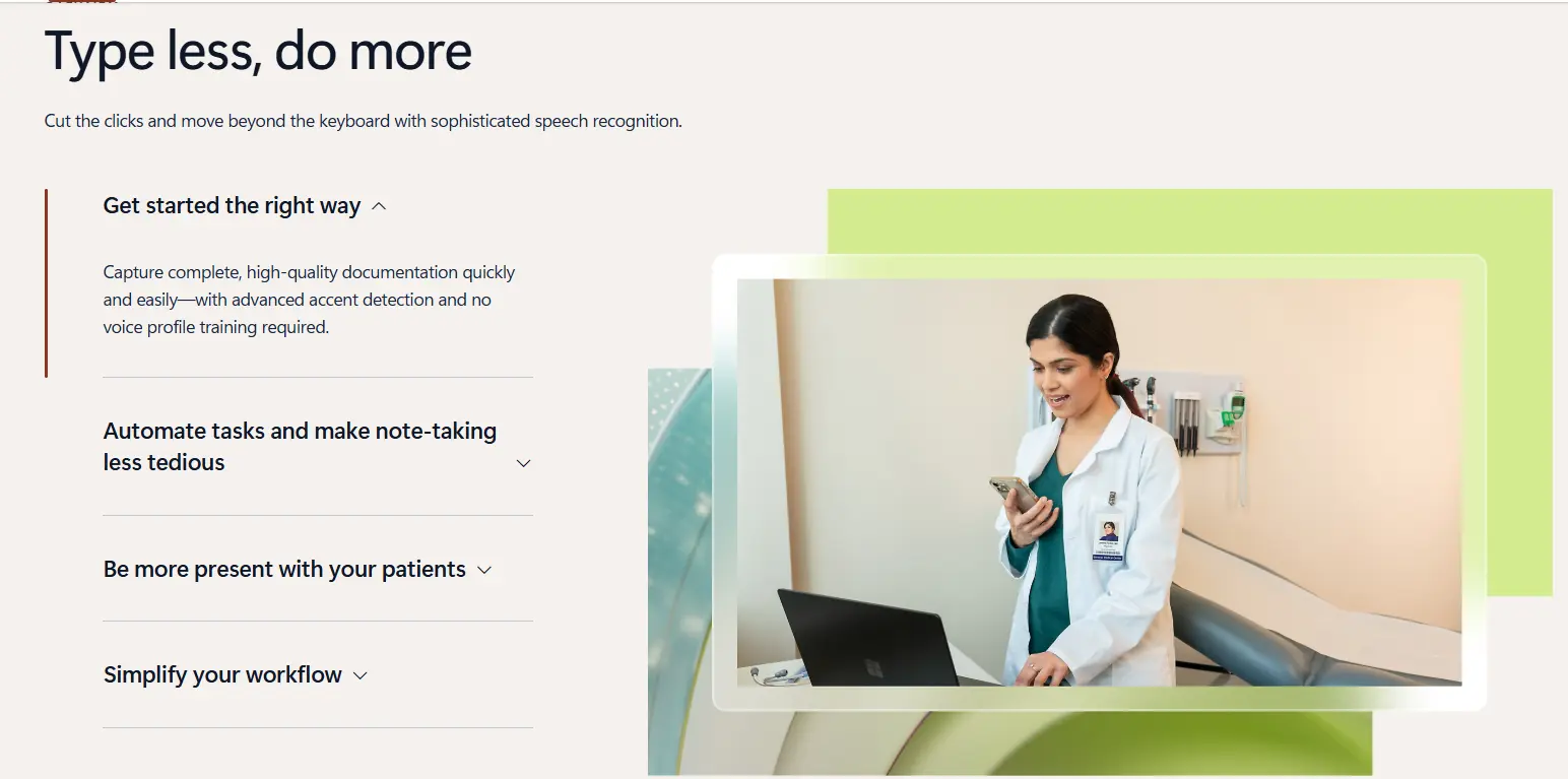Nuance's (now Microsoft) voice AI agent
