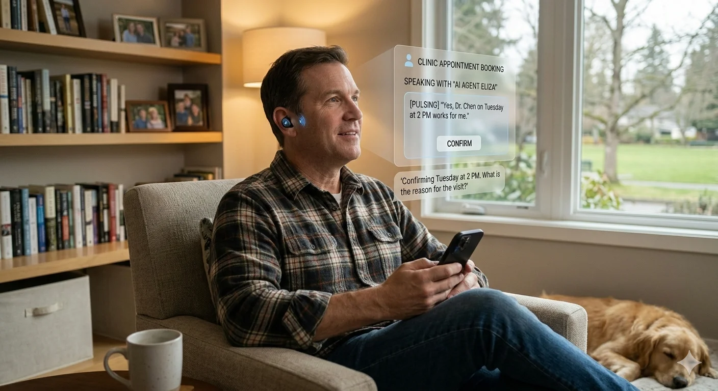voice AI agent for healthcare helps patients book appointments on their own 